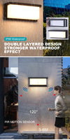 Outdoor LED light - waterproof, motion sensor, wall mountable