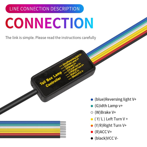 LED auto achterlichtstrip - dynamisch 120cm 12V signaal