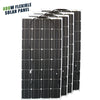 ASUNERGE 100–600 W Pannello Solare Monocristallino Flessibile – Impermeabile, Potenza Pieghevole per Camper & Barca