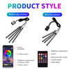RGB LED luce per auto - sincronizzazione USB con musica