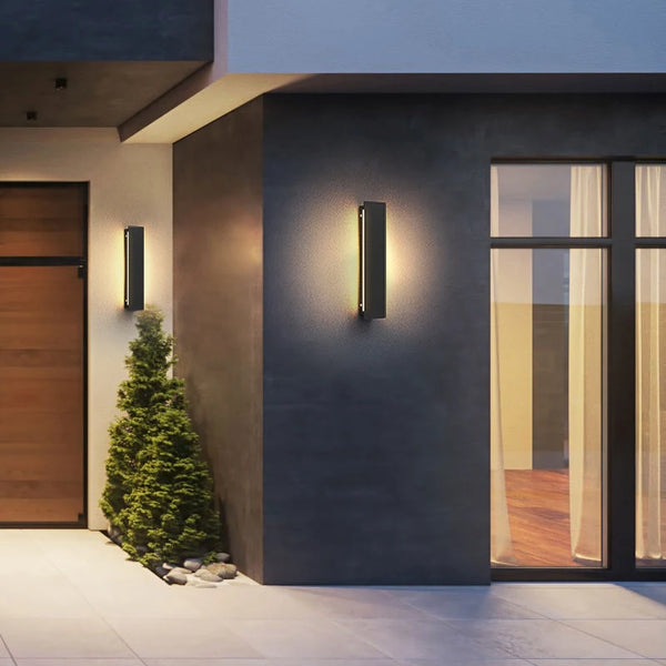 LED lámpara de pared exterior, impermeable, lámpara de jardín IP65