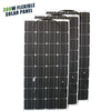 ASUNERGE 100–600 W Pannello Solare Monocristallino Flessibile – Impermeabile, Potenza Pieghevole per Camper & Barca