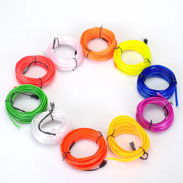 LED cold light strip - 5m car interior ambient lighting