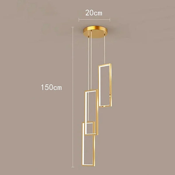 Nordic stair chandelier - LED pendant lights for home decor