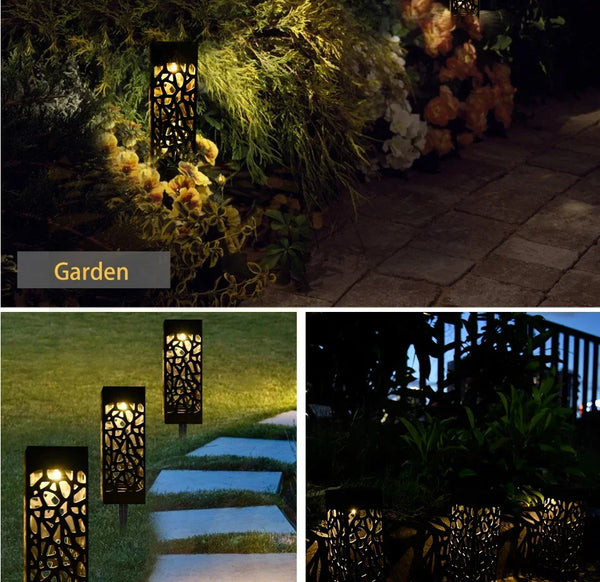 Solar garden light: waterproof, super bright LED pathway lamp