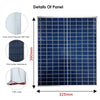500 W/1000 W Kit Solare Completo 12 V Policristallino – Portatile, Soluzione di Alimentazione Ricaricabile