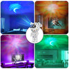 LED kids projector night light: astronaut galaxy design