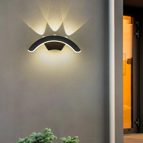Waterproof outdoor wall light for garden, IP66 LED sconce