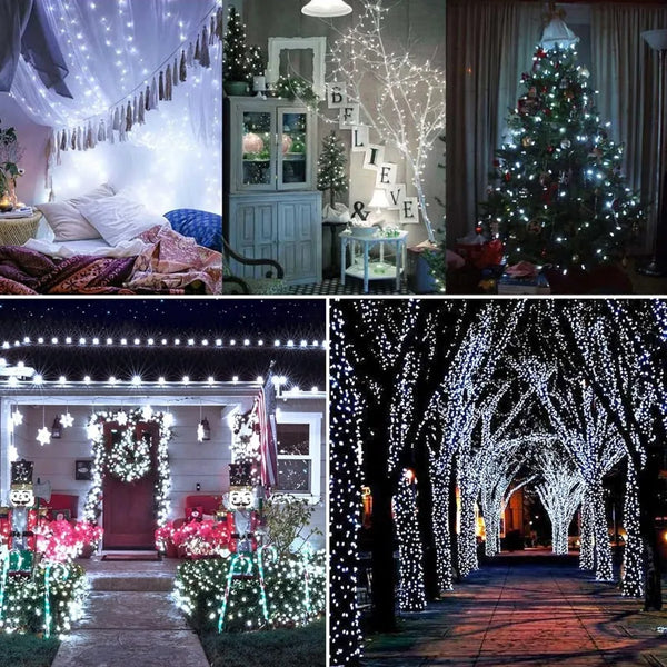 Solar fairy lights: waterproof, 8 modes, outdoor use