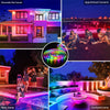RGB solar LED strip lights - impermeabili, ricaricabili