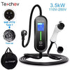 Chargeur EV Portable Teschev 3,5 kW – Courant réglable 8–16 A, IP65, Type 2/Type 1/GBT