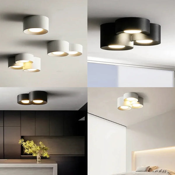 Luminaire de plafond LED - Métal, moderne pour chambre/salon