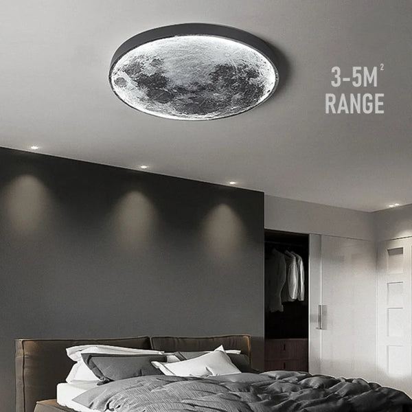 LED moon wall lamp for bedroom and living room decor