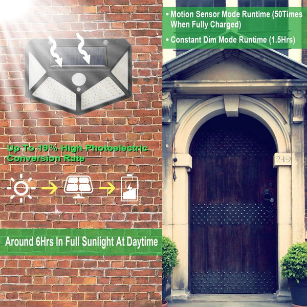 Solar LED garden light: waterproof, motion sensor