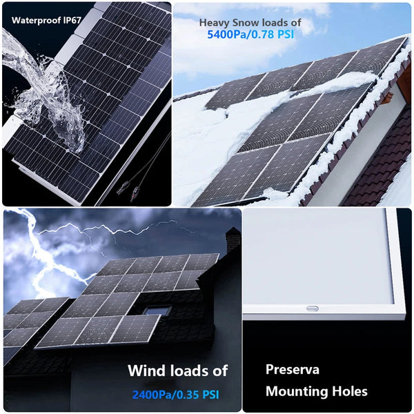3000 W Pannello solare monocristallino ad alta efficienza – Power bank resistente e impermeabile
