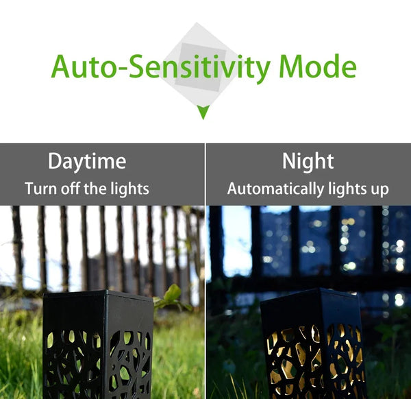 Solar garden light: waterproof, super bright LED pathway lamp