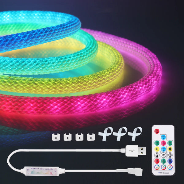 LED strip light RGB, neon a 360 gradi, impermeabile IP67
