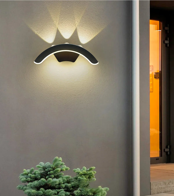 Waterproof outdoor wall light for garden, IP66 LED sconce