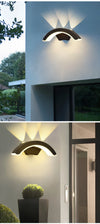 Waterproof outdoor wall light for garden, IP66 LED sconce