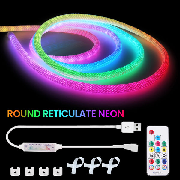 LED strip light RGB, neon a 360 gradi, impermeabile IP67