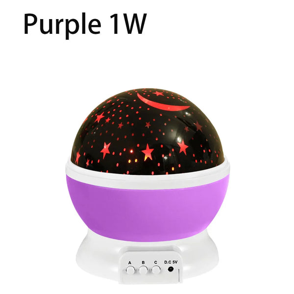 Nebula star projector for kids - 360 rotation, 12 colors