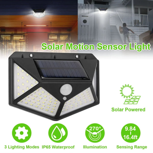 Solar LED garden light: waterproof, motion sensor