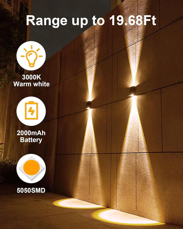 Solar LED lights: waterproof, outdoor garden decor lamp