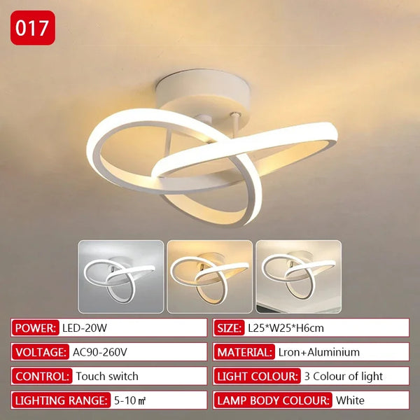 LED ceiling light 20W - Modern metal for versatile lighting