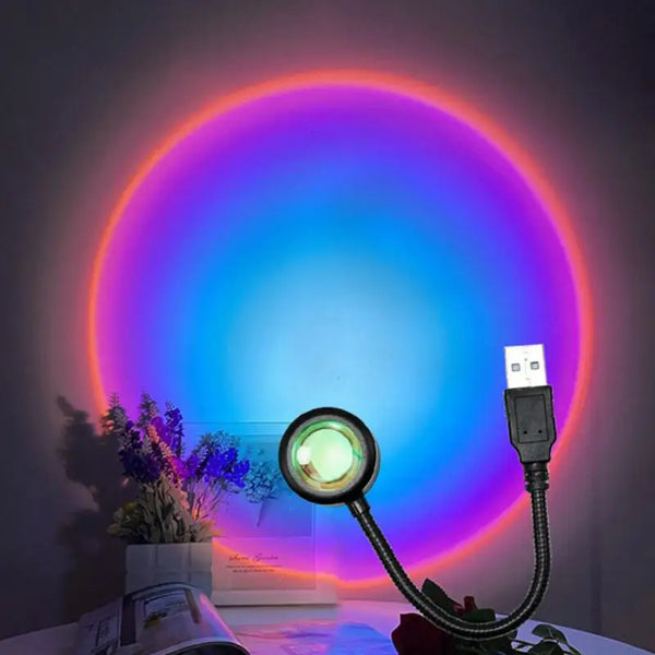 Sunset lamp RGB LED - parfaite pour les fêtes et la photographie