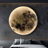 LED moon wall lamp for bedroom and living room decor