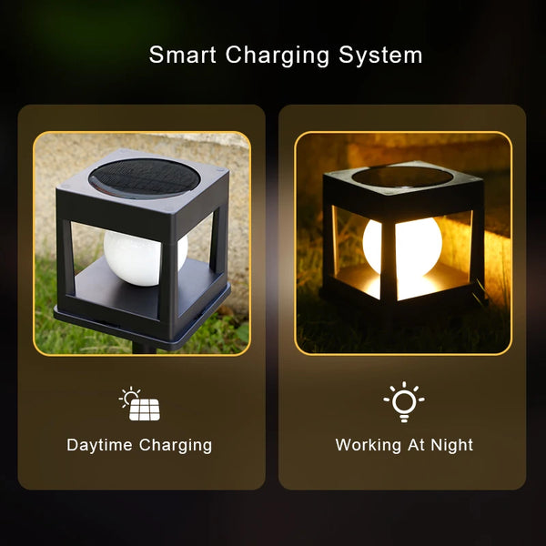 Solar LED lawn light: impermeabile, illuminazione esterna versatile