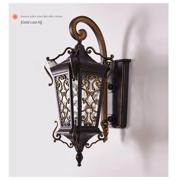 Waterproof outdoor wall light, super bright for garden and balcony