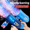 LED bubble gun for kids: portable, automatic launcher