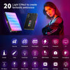 RGB LED video light - rechargeable, adjustable color temperature