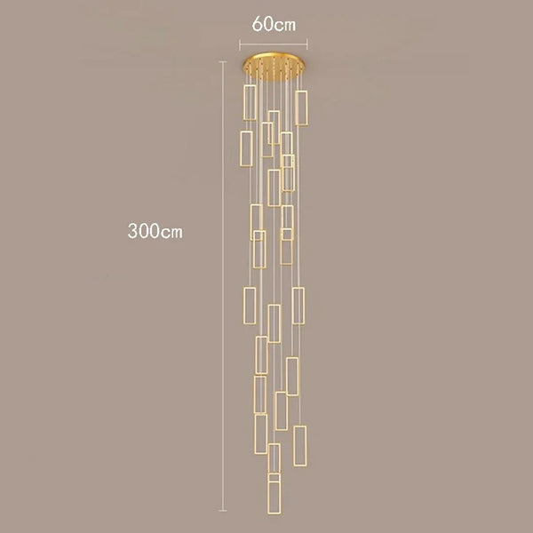 Nordic stair chandelier - LED pendant lights for home decor