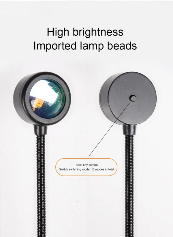 Sunset lamp RGB LED - parfaite pour les fêtes et la photographie