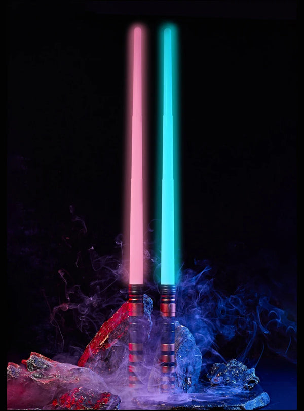 Spada laser giocattolo - 2 in 1, LED a 7 colori, spada luminosa di 75cm