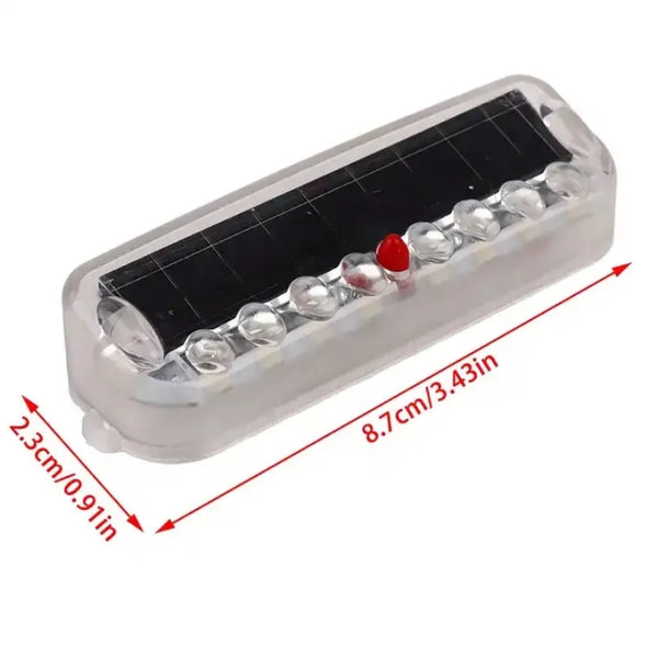 Solar LED car collision warning light, vibration sensor