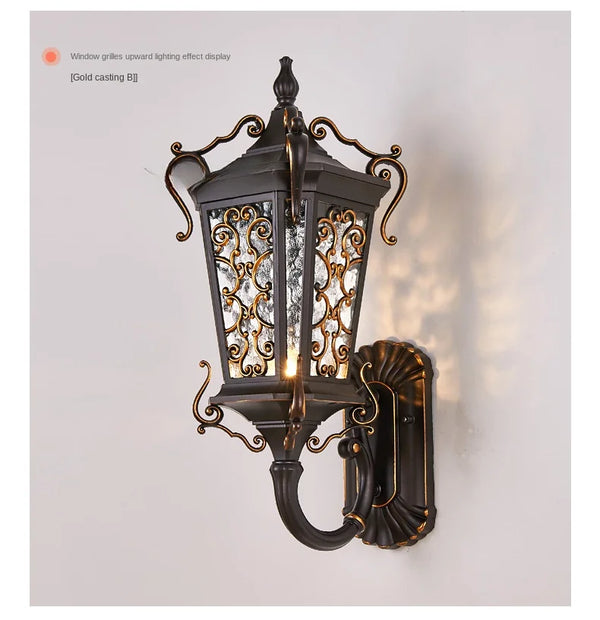 Waterproof outdoor wall light, super bright for garden and balcony