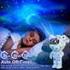 LED kids projector night light: astronaut galaxy design