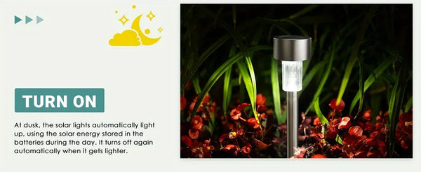 Solar garden lights: Impermeabili, illuminazione LED per percorsi paesaggistici