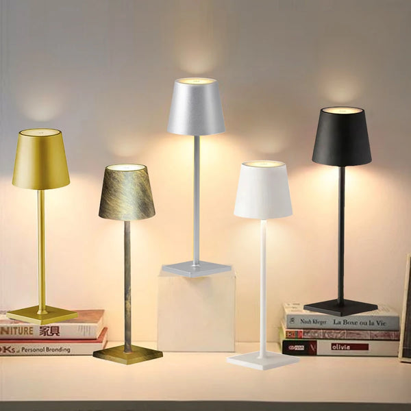 LED touch lamp - Lampe tactile à 3 couleurs ambiantes pour bureau/table de nuit