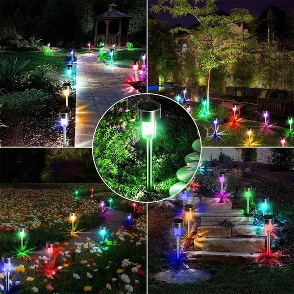 Solar garden lights: Impermeabili, illuminazione LED per percorsi paesaggistici