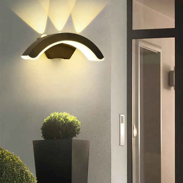 Waterproof outdoor wall light for garden, IP66 LED sconce