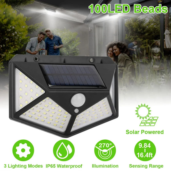 Solar LED garden light: waterproof, motion sensor