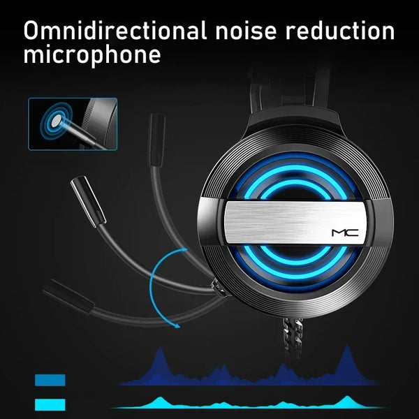 Gaming headset RGB met HD-microfoon voor Xbox, PS5, PC