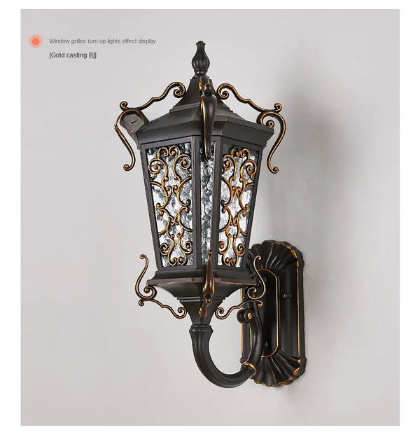 Waterproof outdoor wall light, super bright for garden and balcony