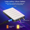 RGB LED video light - rechargeable, adjustable color temperature