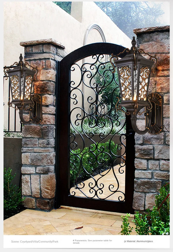 Waterproof outdoor wall light, super bright for garden and balcony