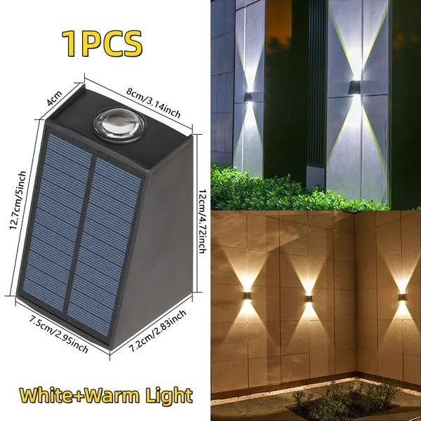 Solar LED lights: waterproof, outdoor garden decor lamp